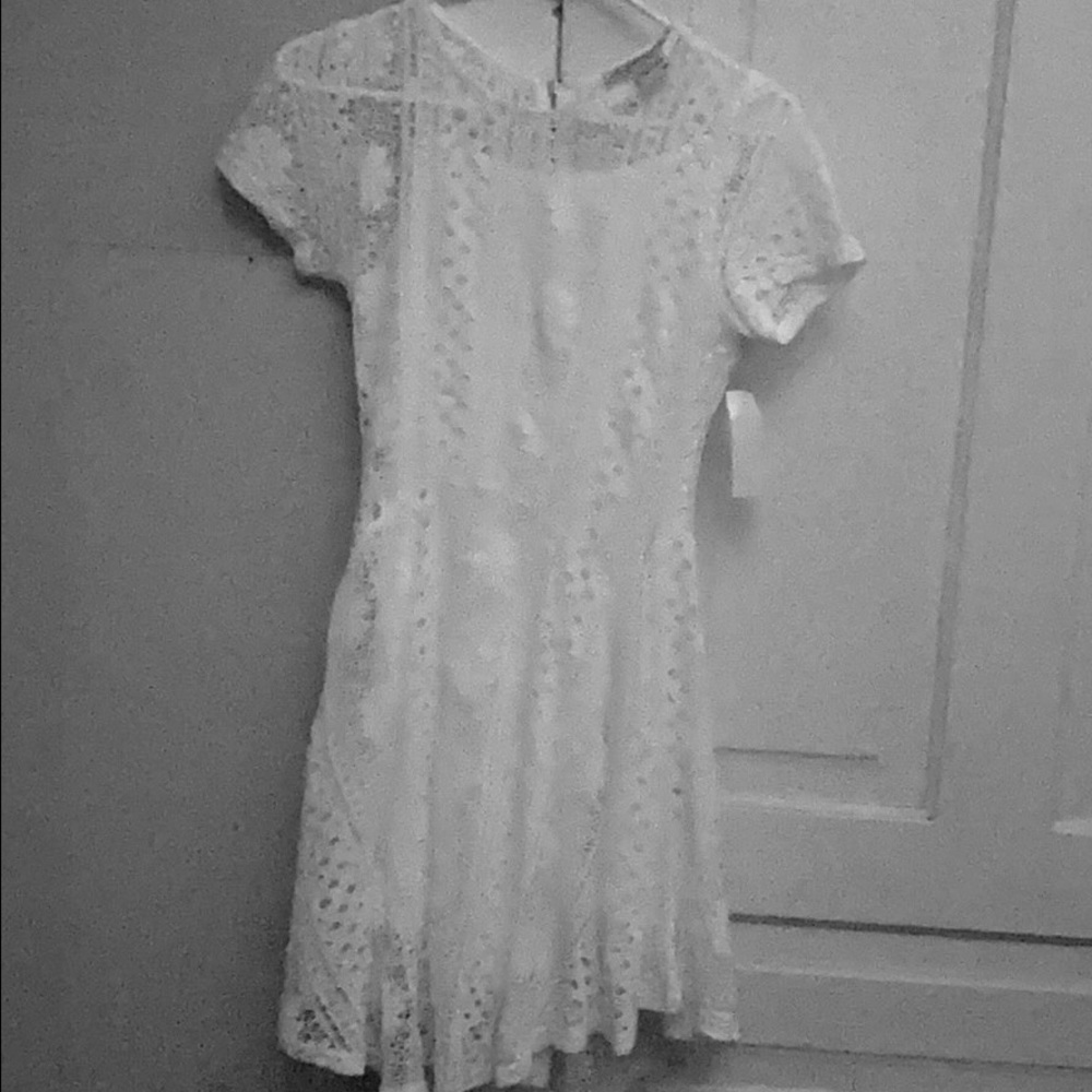 Medium American Rag White Lace Dress